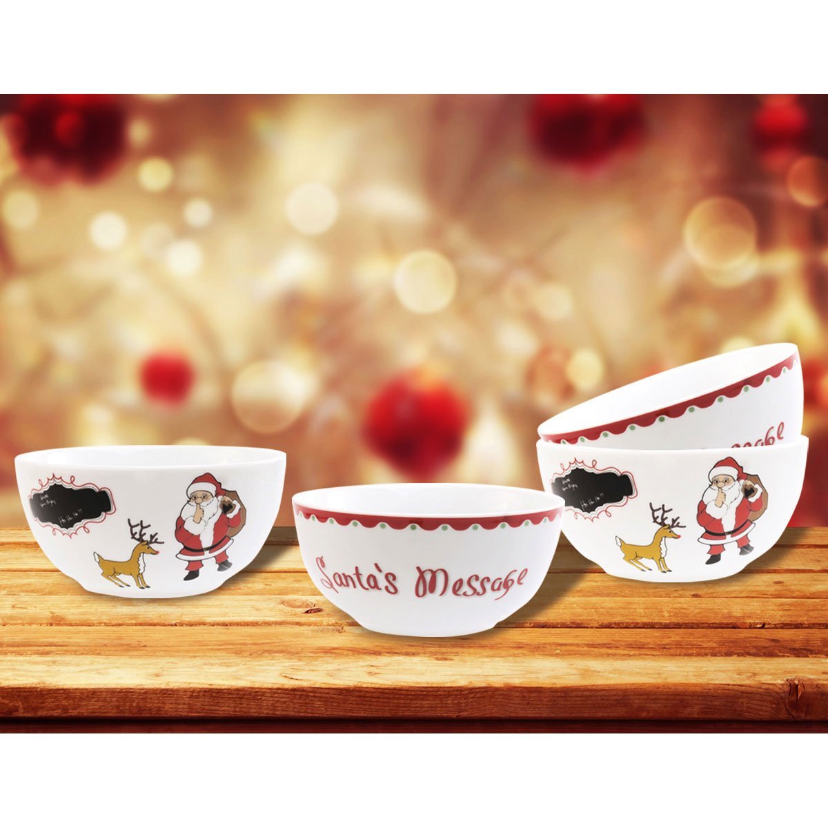 Set de 4 Santas Bowls Crown Baccara