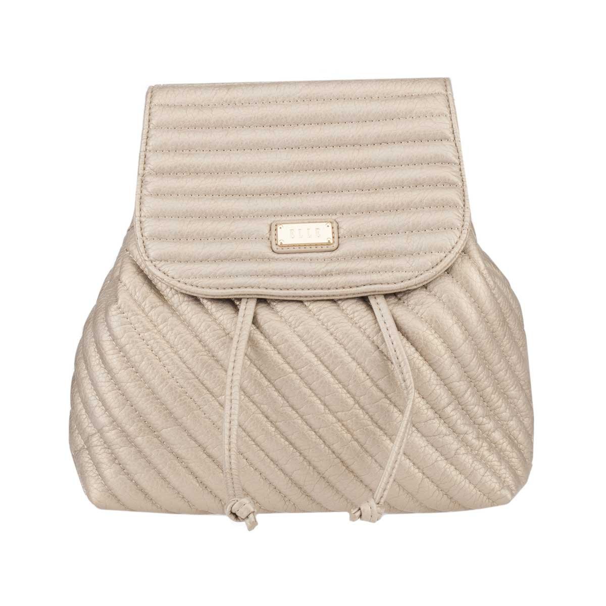 Bolso Nude con Rayas Tipo Backpack Elle