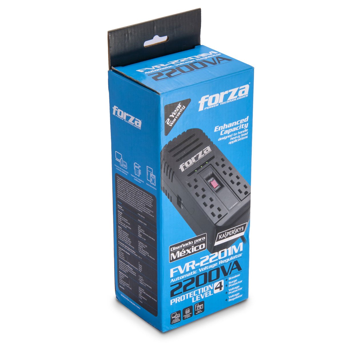 Regulador Autom&aacute;tico de Voltaje Forza 2200Va