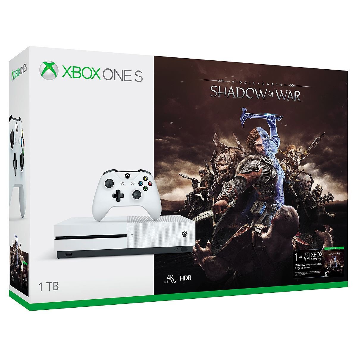 Consola Xbox One S 1Tb Middle Earth Shadow Of War
