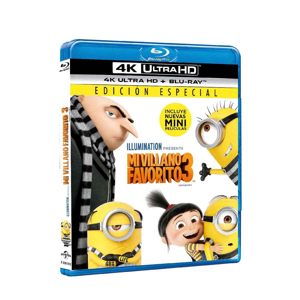 Blu Ray 4K Uhd + Blu Ray Mi Villano Favorito 3