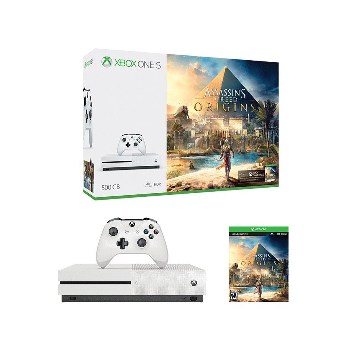 Consola Xbox One S 500Gb + Assassins Creed Origins