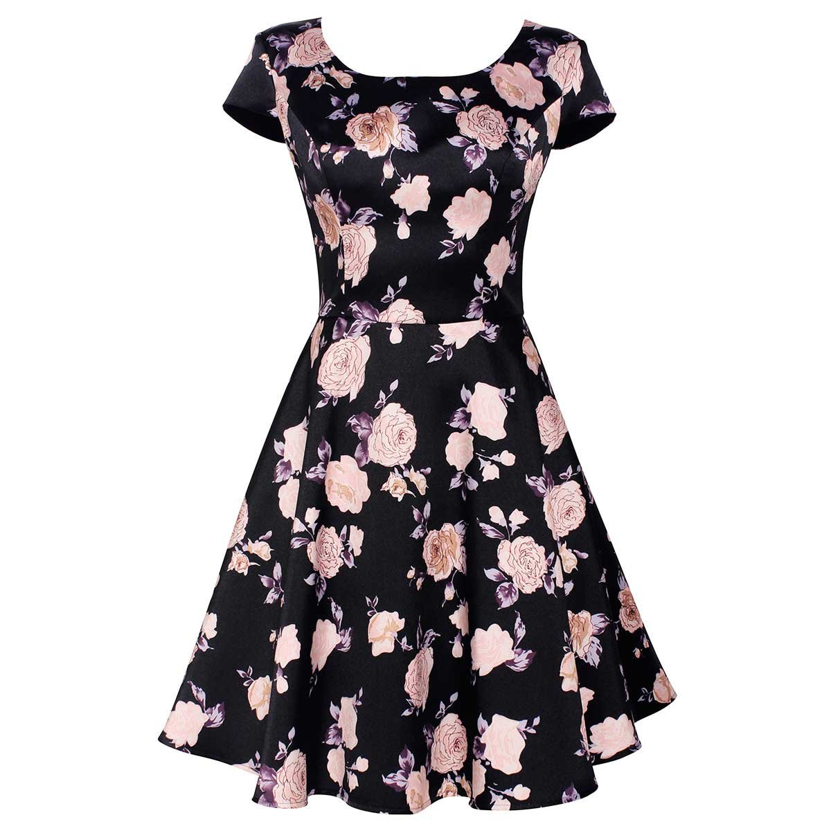 Vestido Corto Estampado Hollywood Vestido Corto Estampado Hollywood