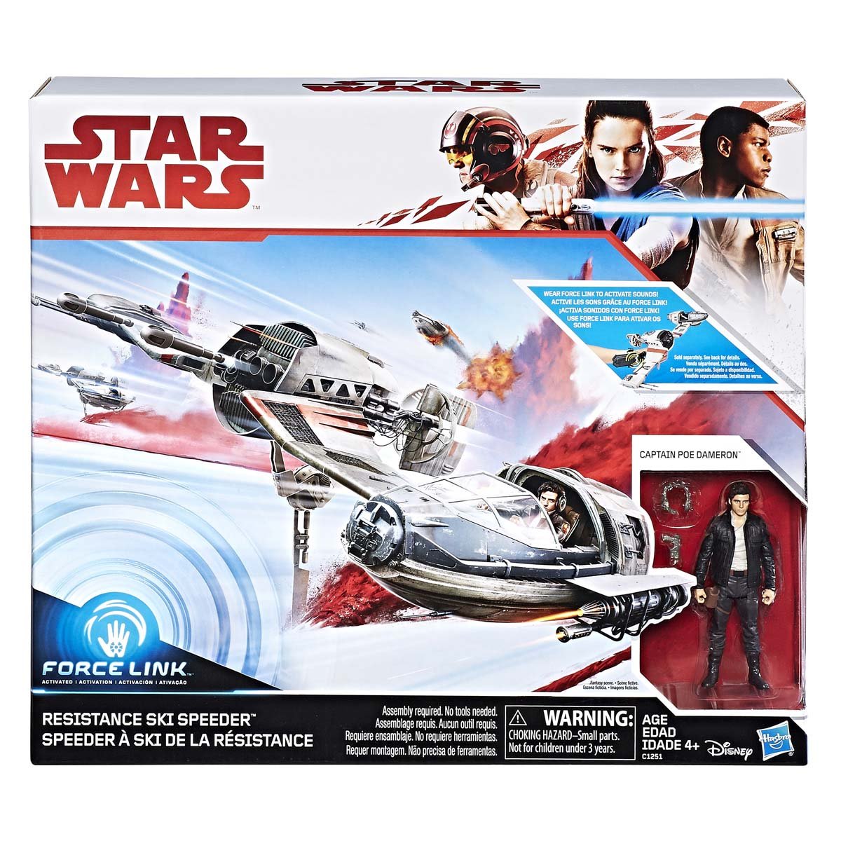 Figura Star Wars Snowtrooper Officer y Poe Dameron Figura Star Wars Snowtrooper Officer y Poe Dameron