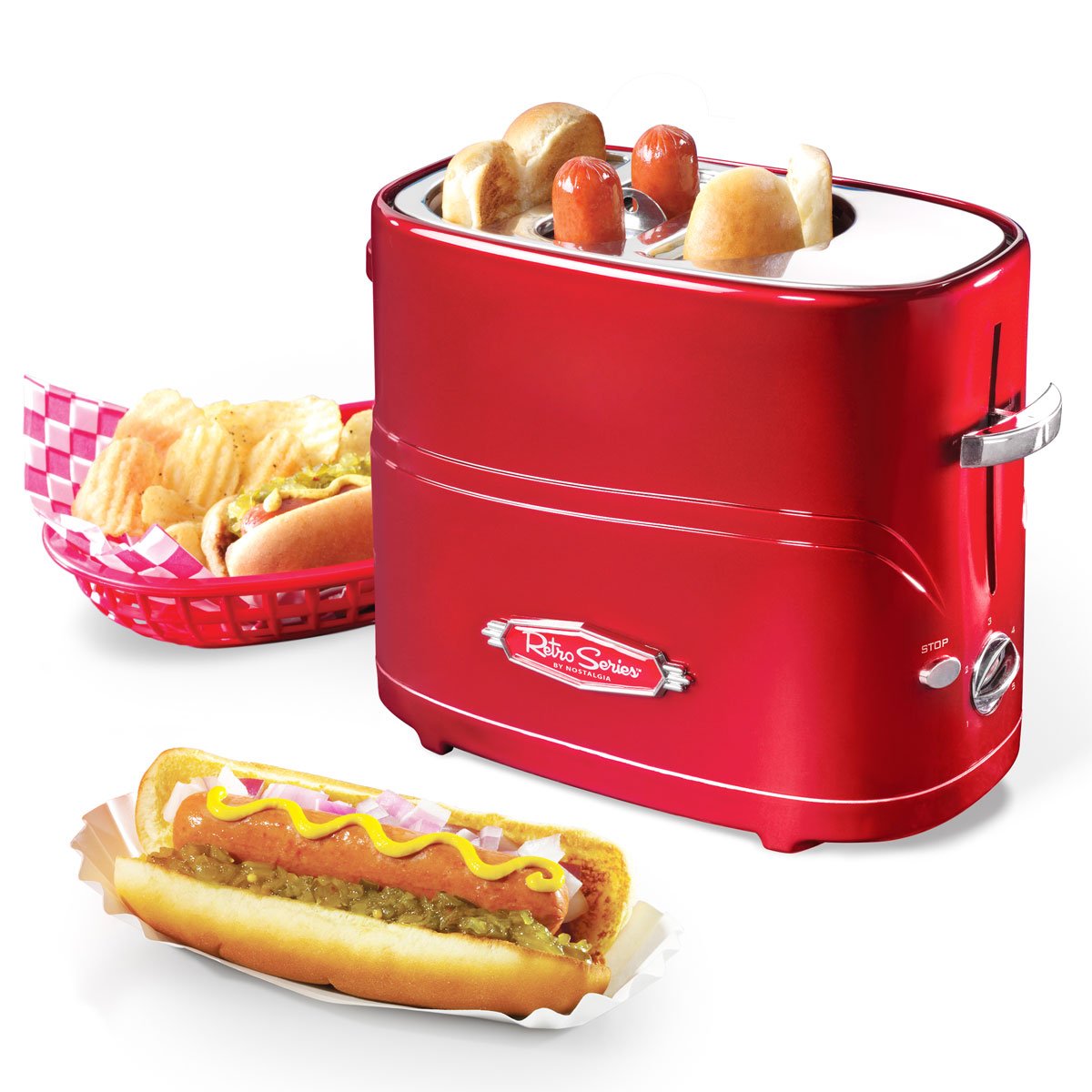 Tostador de Hot Dog  Hdt600Retrored  Nostalgia