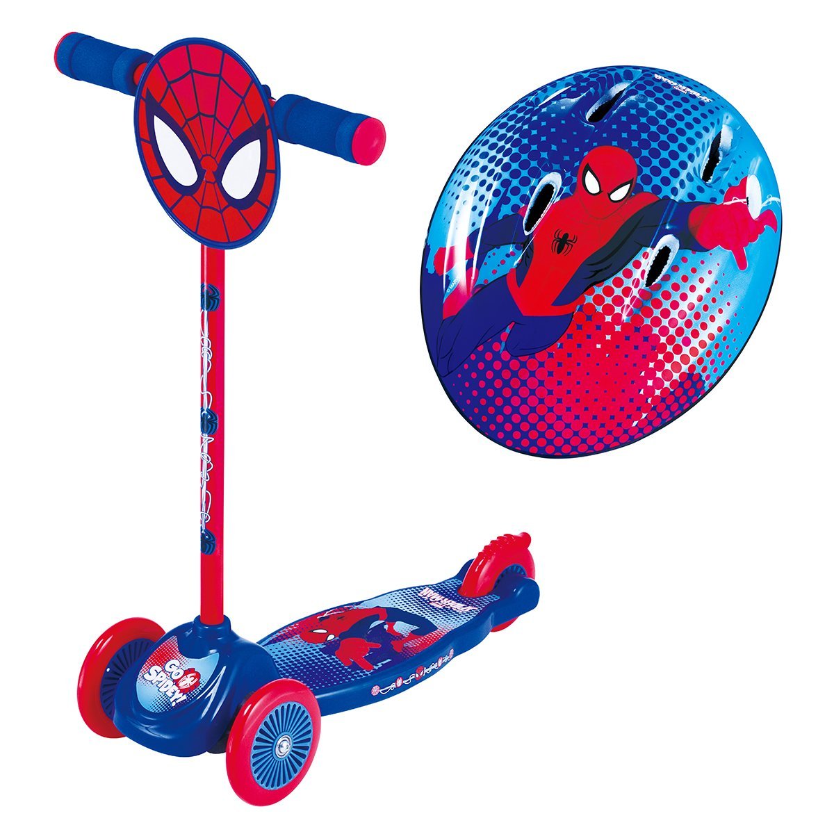 Scooter y Casco Spiderman