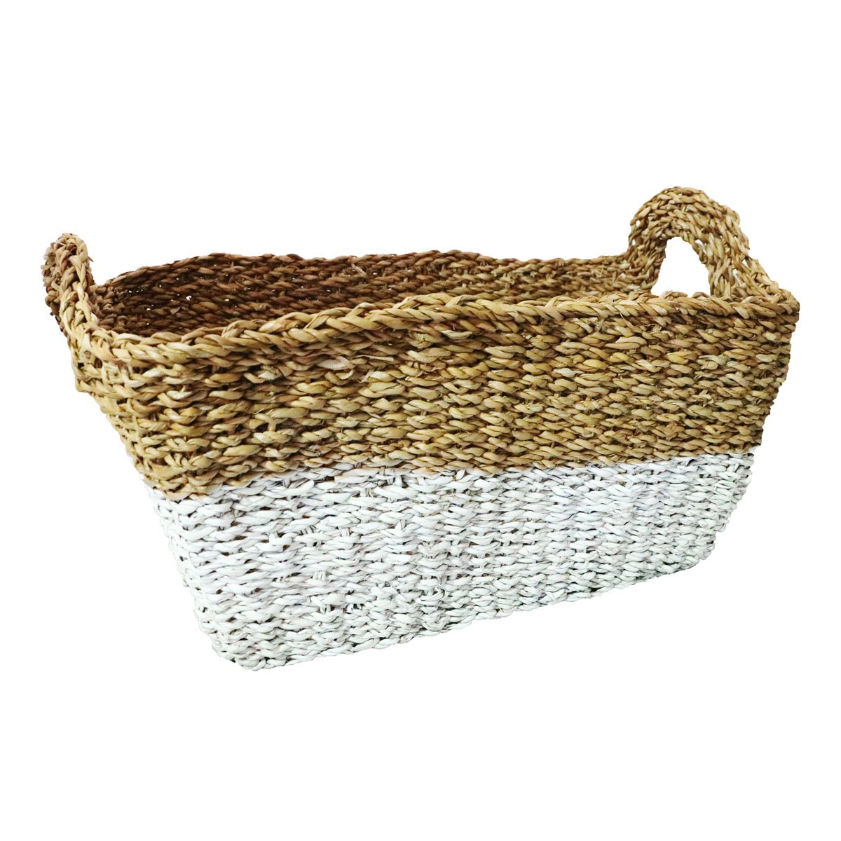 Canasta Blanca con Asas - Mediana