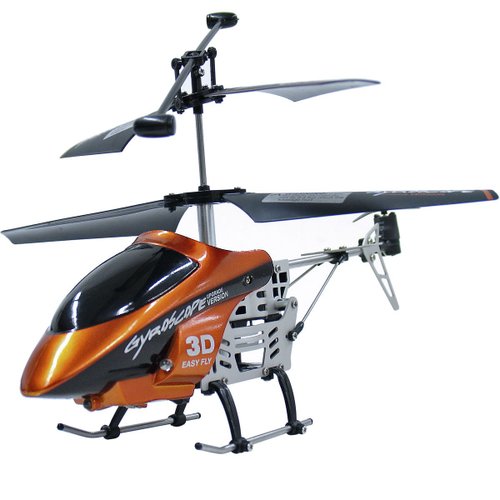 Helicoptero Rc 3Ch Ir Int Falcon Naranja-Plata