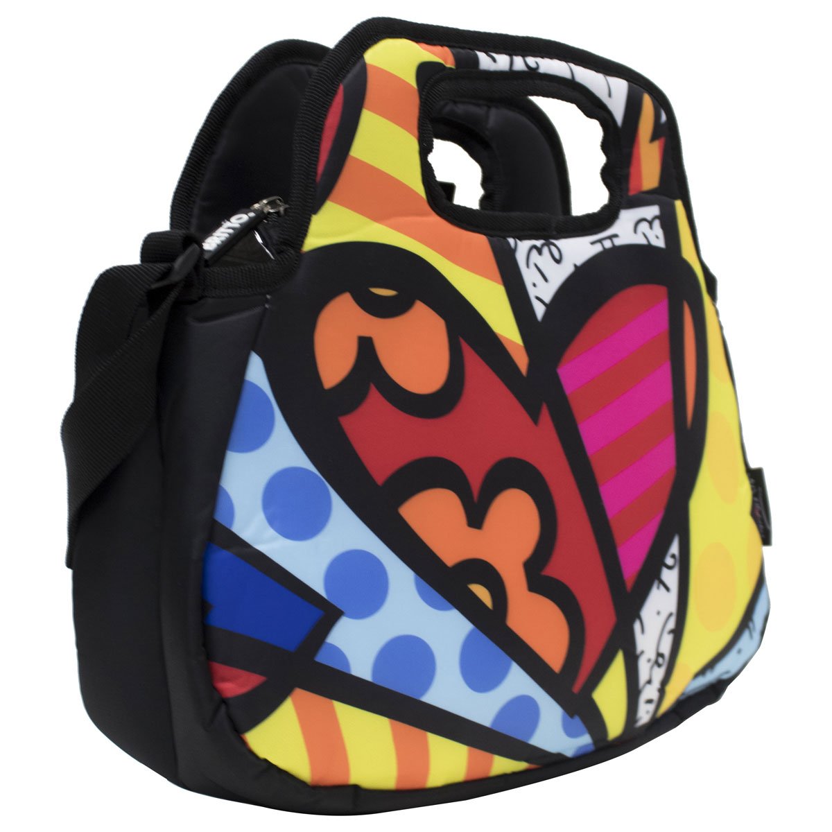 Lonchera Multicolor Corazón Romero Britto
