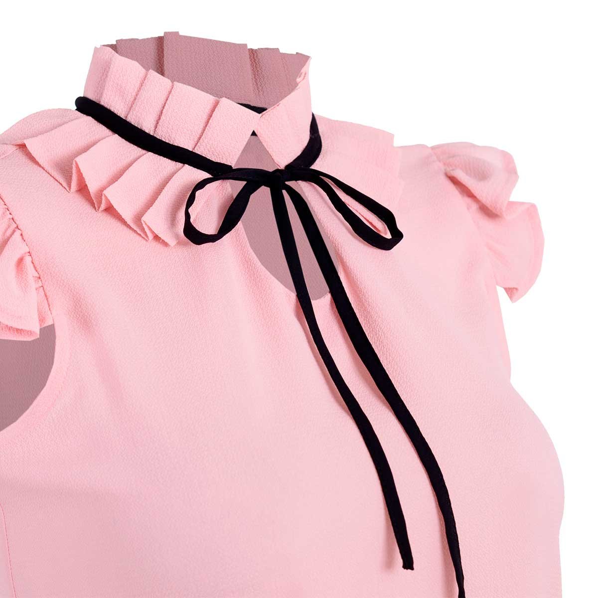 Blusa Tablones en Cuello Fragil