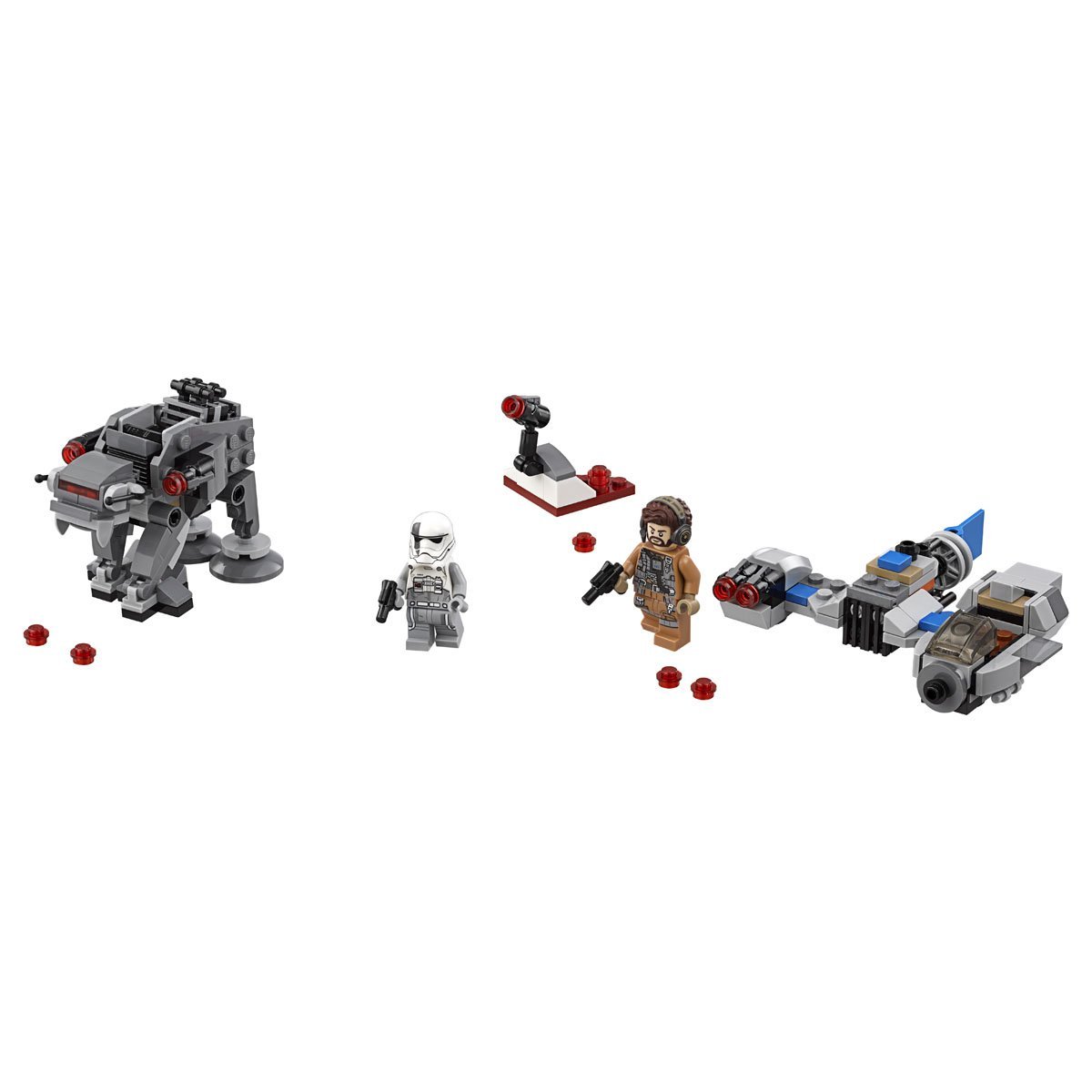 Microfighters Ski Speeder Vs Caminante de la Primera Orden Lego