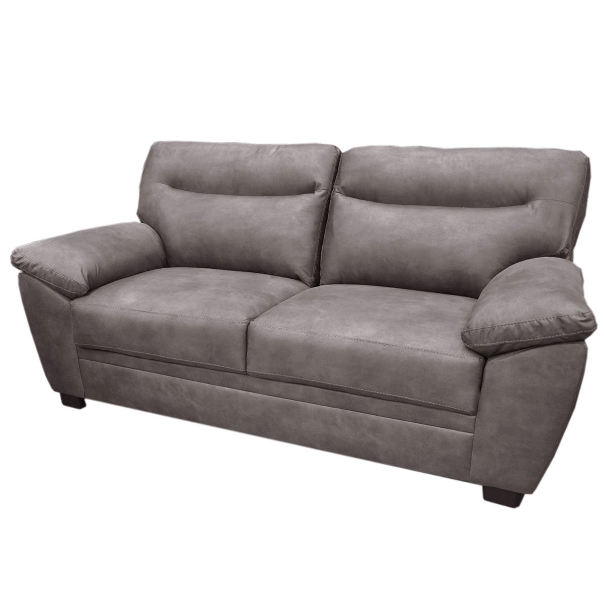 Sofá Alba Tele Tipo Nobuk Gris Muebles Liz