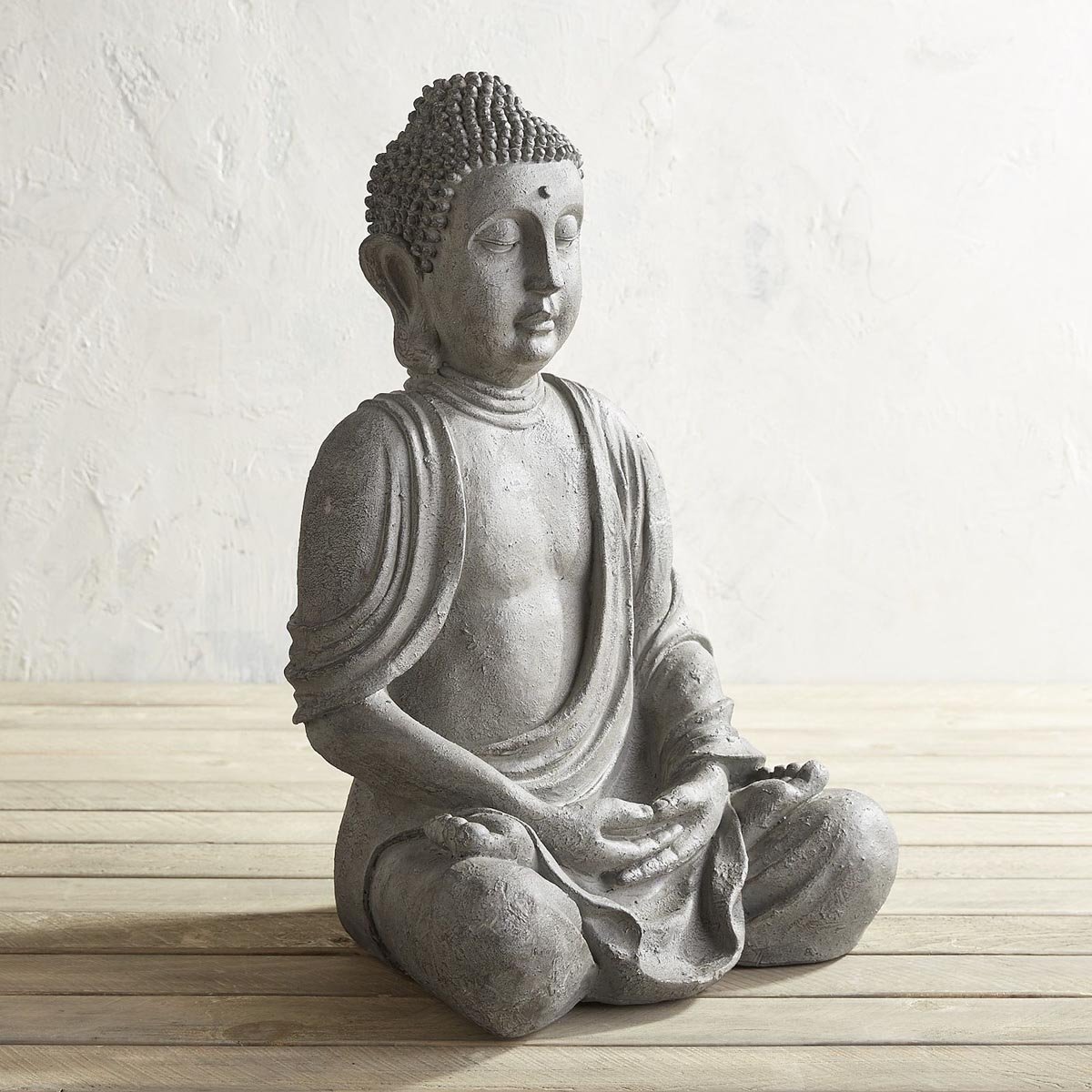 Figura Decorativa Buddha Sentado Gray Pier 1 Imports