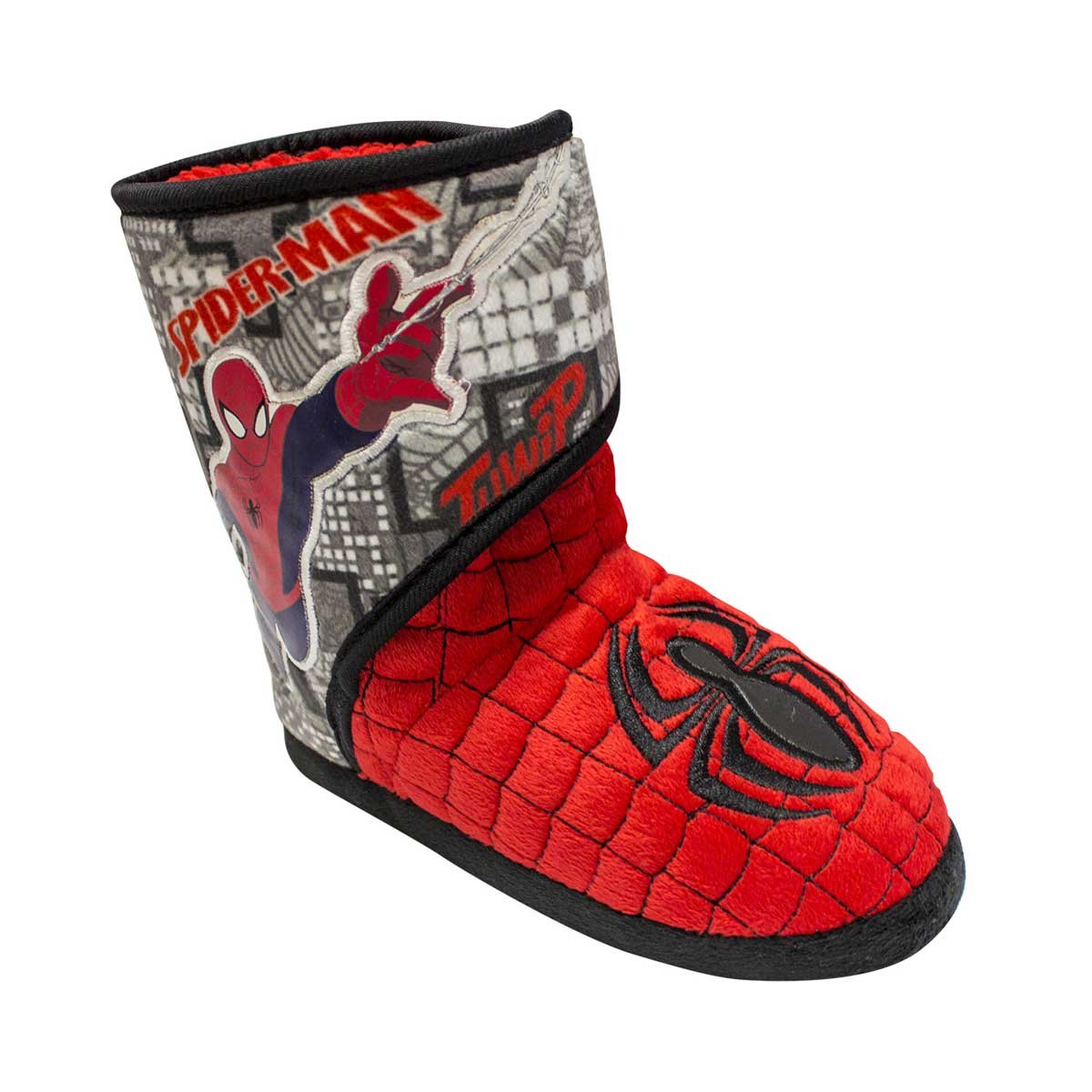 Pantufla Bota 17-21 Spiderman Mv001