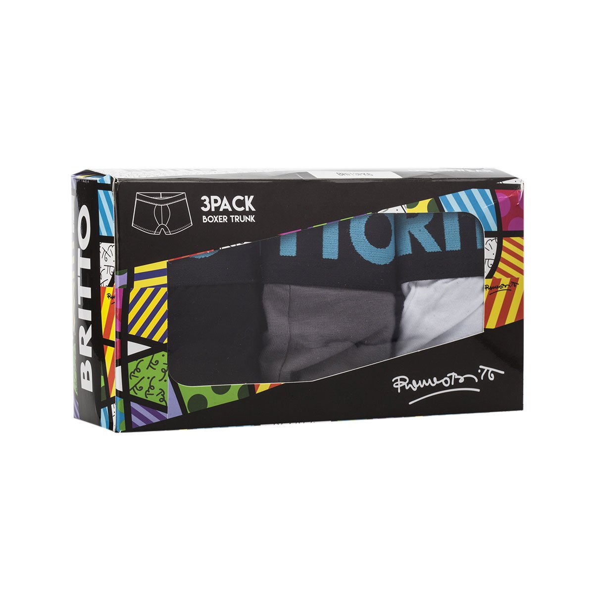 B&oacute;xer Trunk 3 Pack Romero Britto