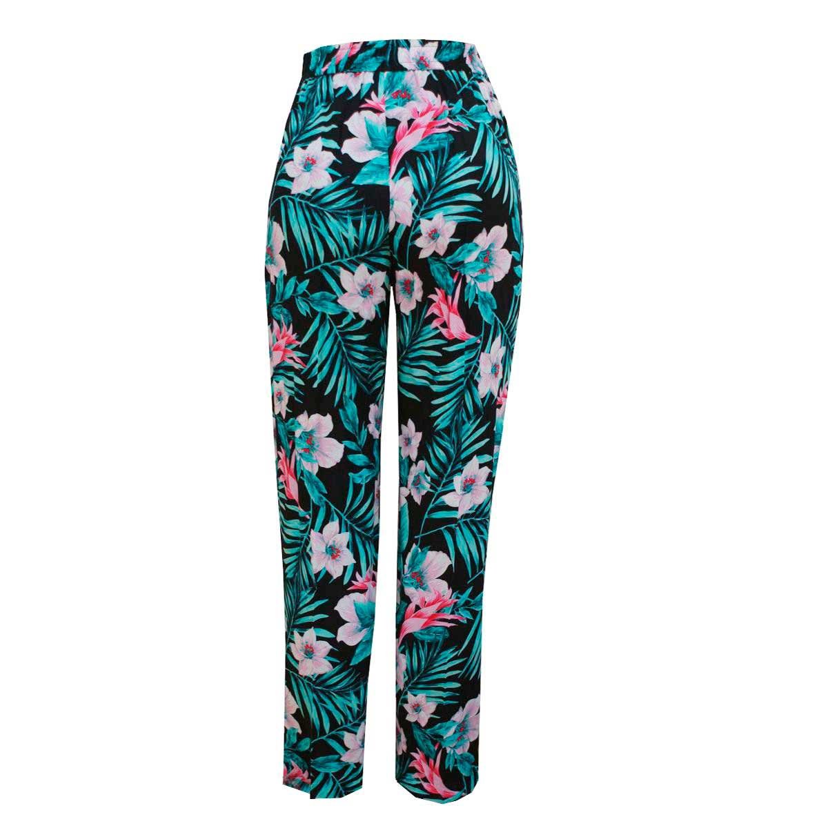 Pantal&oacute;n Estampado Flores Connie Klein
