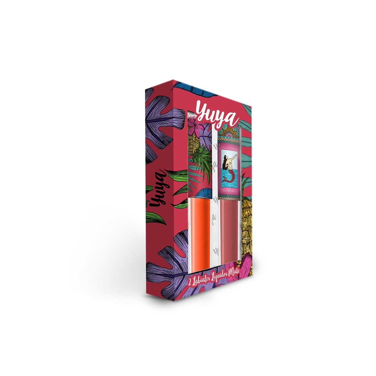 Set Yuya "papaya" con 2 Labiales Republic Nail