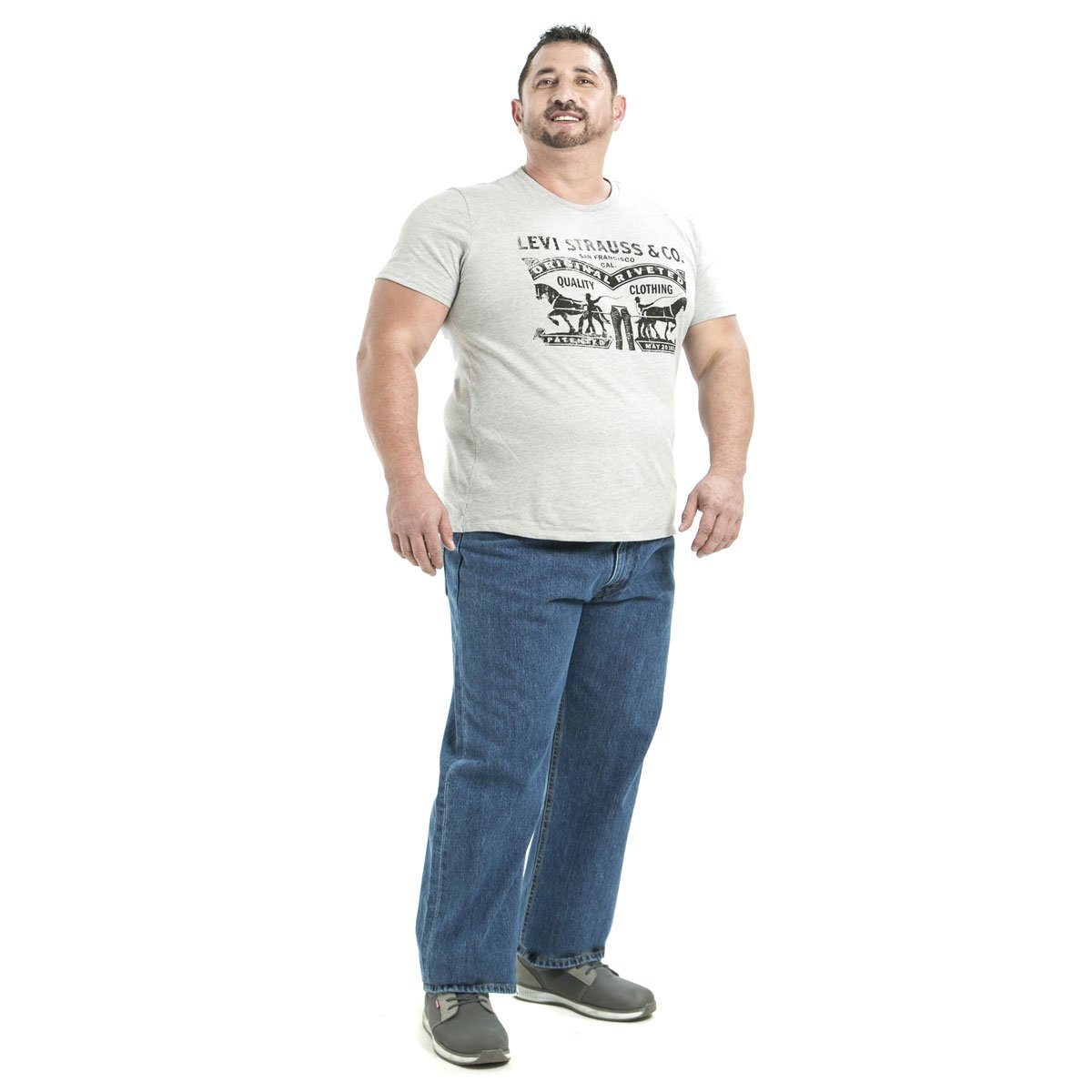 Jeans Básico Recto Levi's 505 para Hombre Plus