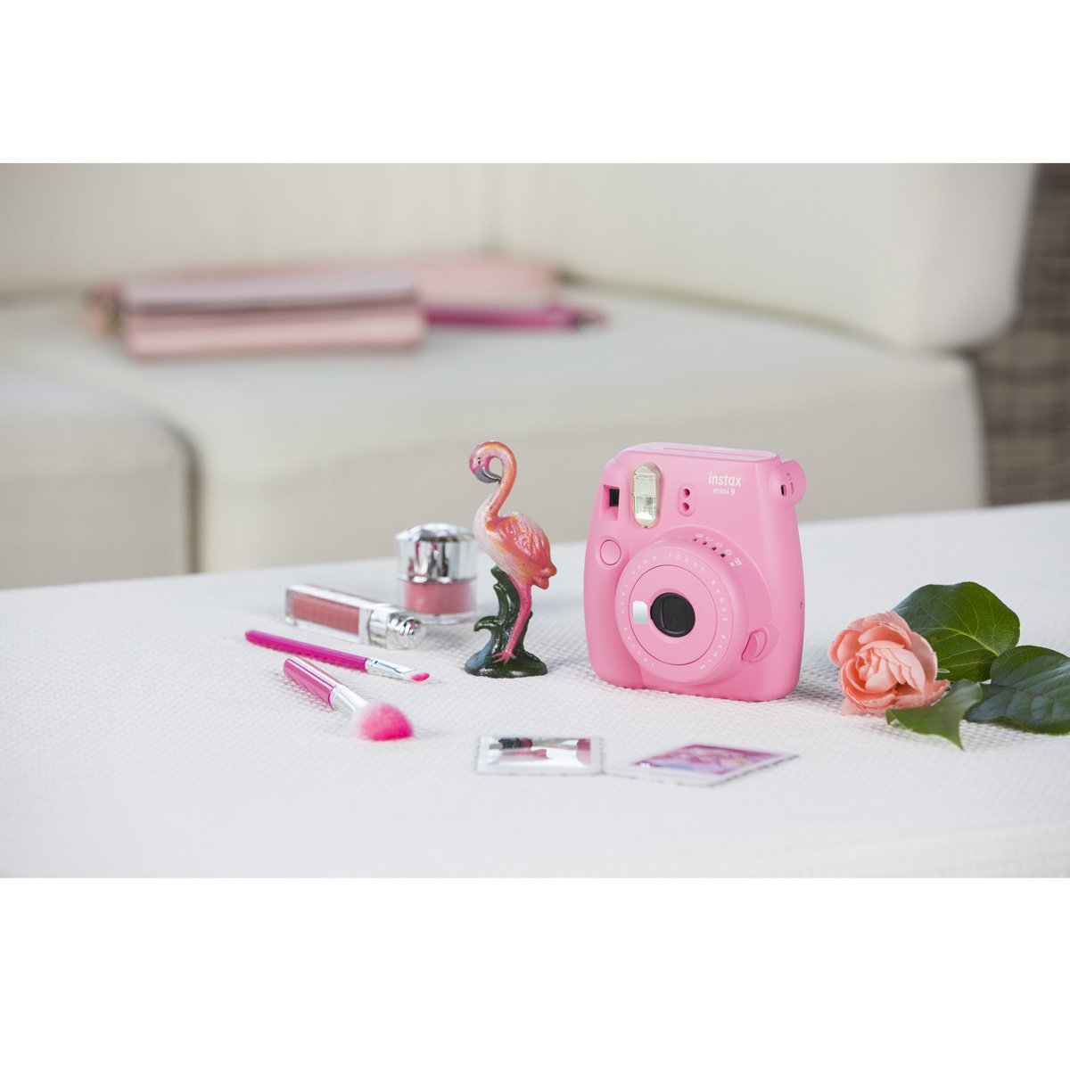 C&aacute;mara Instax Mini 9 Color Rosa Flamingo