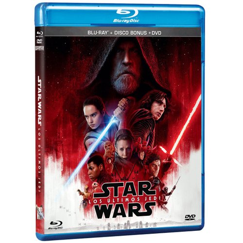 Blu Ray +Dvd + Bonus Star Wars los &Uacute;ltimos Jedi