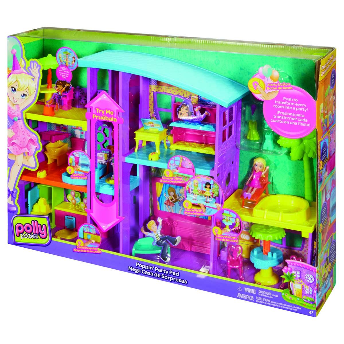 Polly Pocket Mega Casa de Sorpresas Mattel