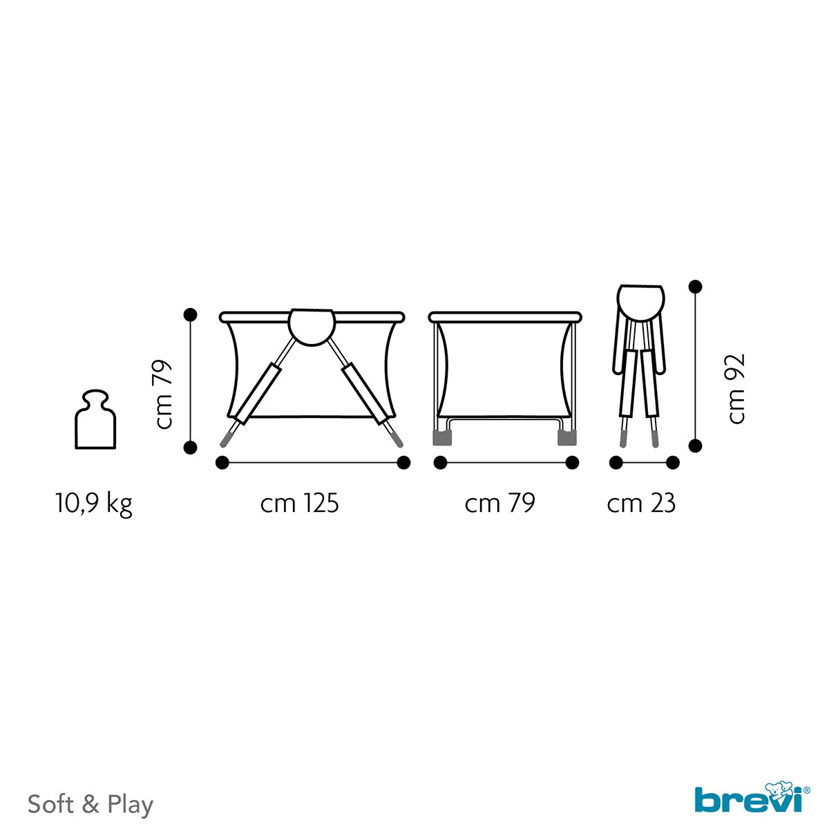 Corral Soft & Play Mi Little Angel Brevi