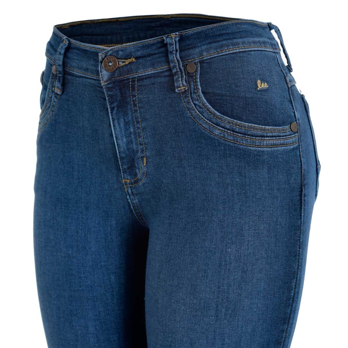 Jeans Skinny Cintura Alta Lee