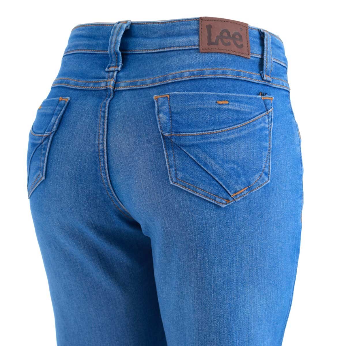 Jeans con Cintura Alta Lee para Dama