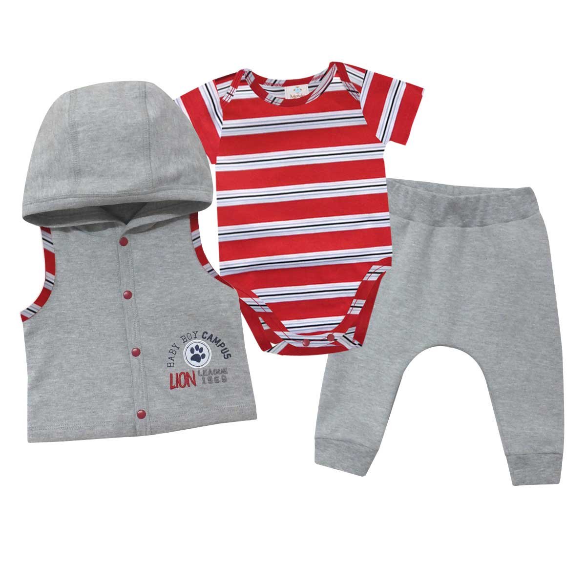 Conjunto Chaleco, Body y Jogging Mondo Bambino