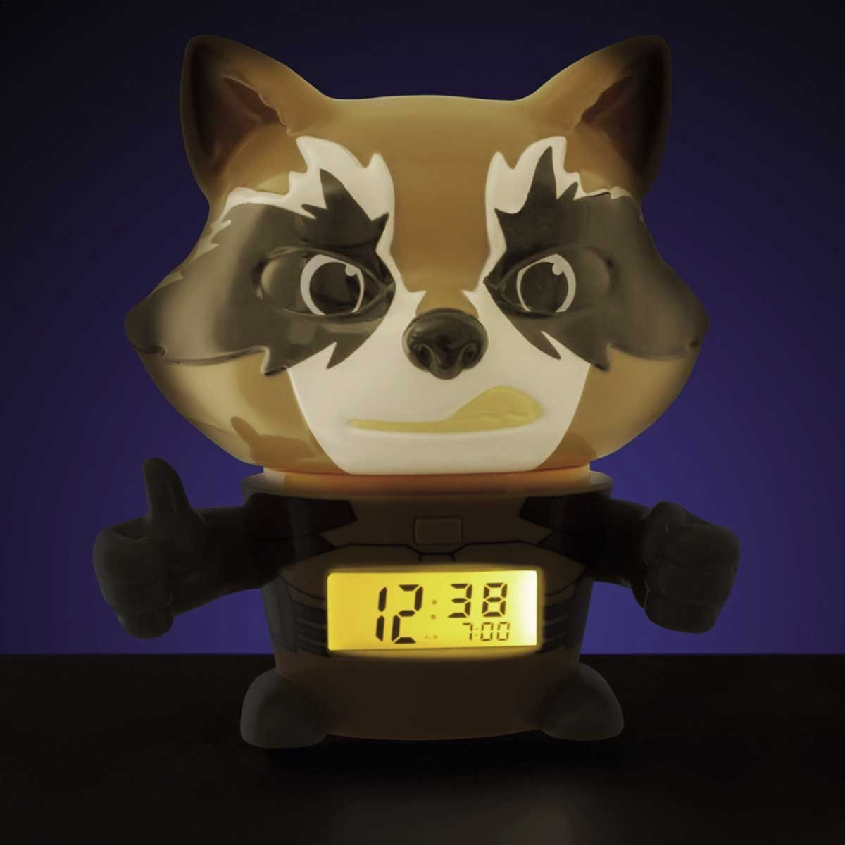 Despertador Infantil Bulb Botz Rocket Raccoon 5.5" Tall