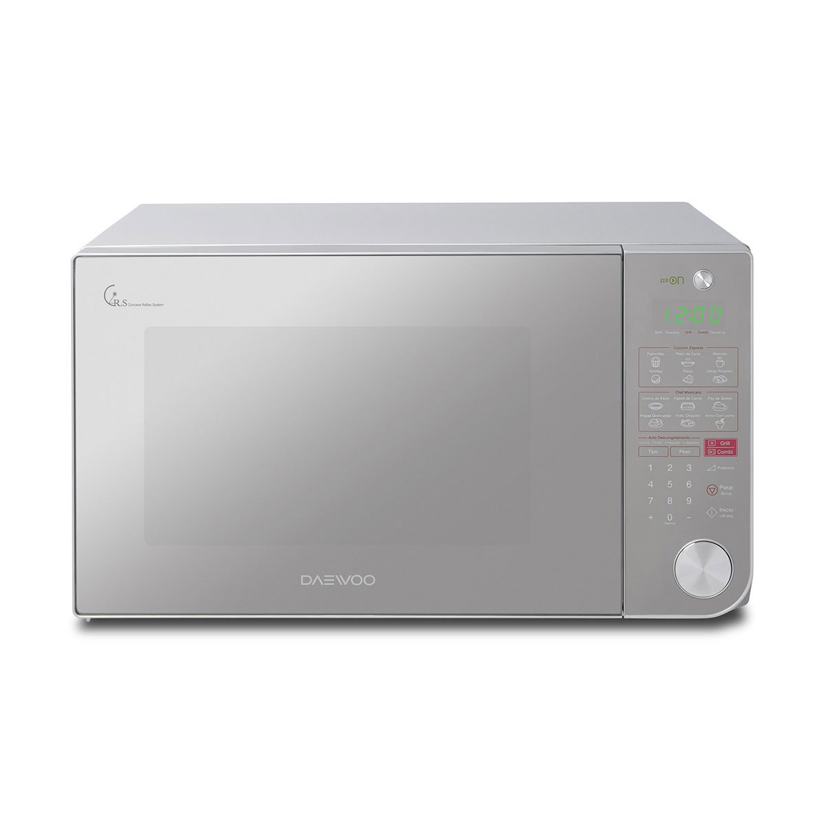 Horno de Microondas y Dorador Daewoo 1.1 Pies Silver