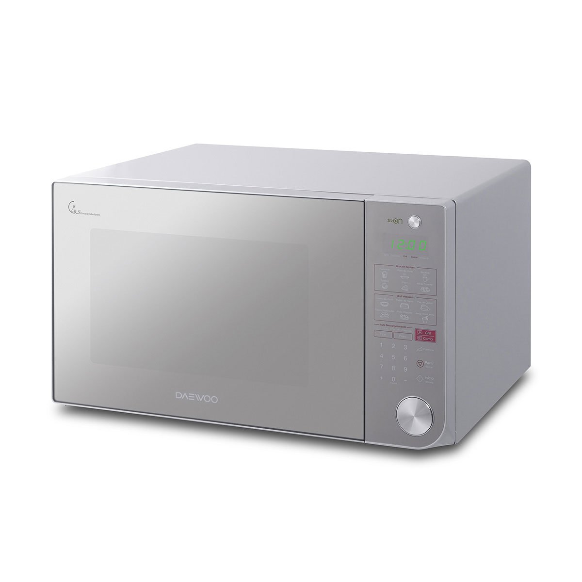 Horno de Microondas y Dorador Daewoo 1.1 Pies Silver