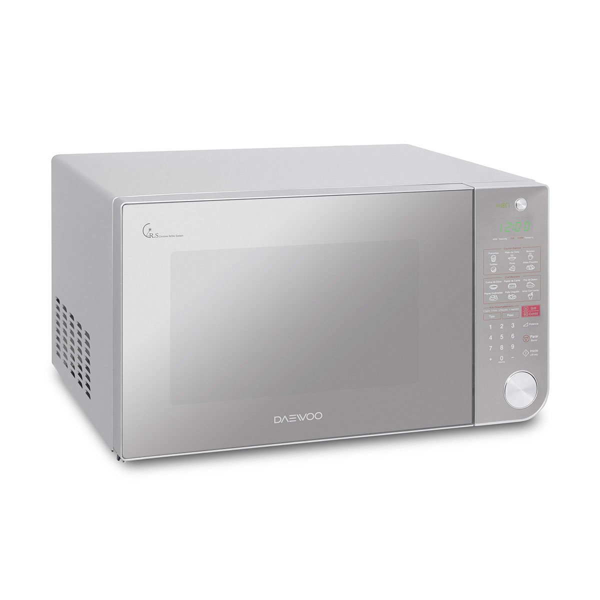 Horno de Microondas y Dorador Daewoo 1.1 Pies Silver