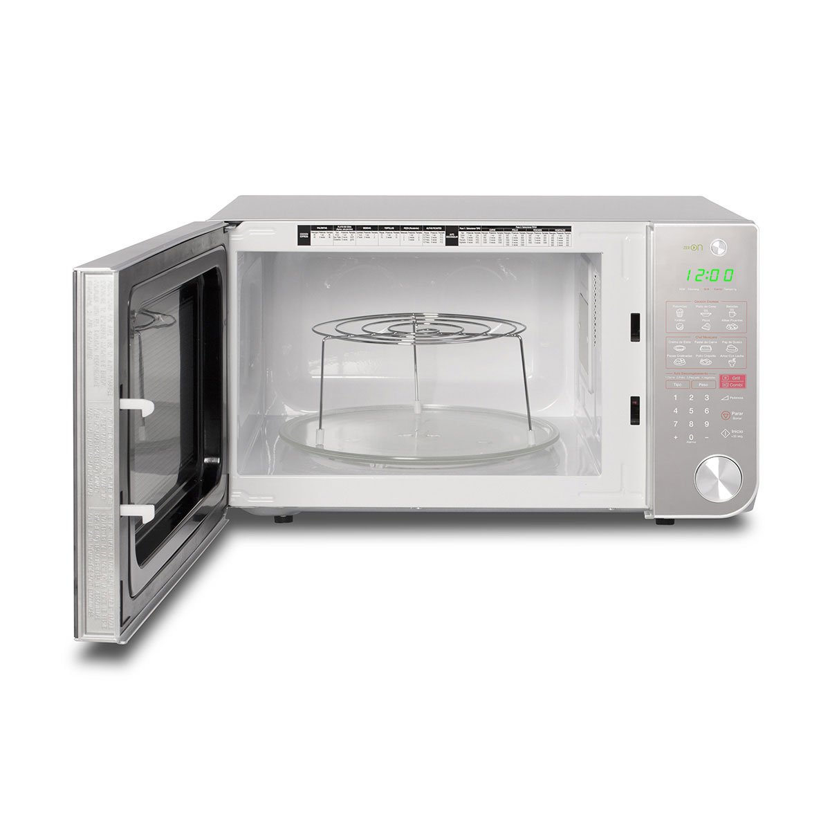 Horno de Microondas y Dorador Daewoo 1.1 Pies Silver