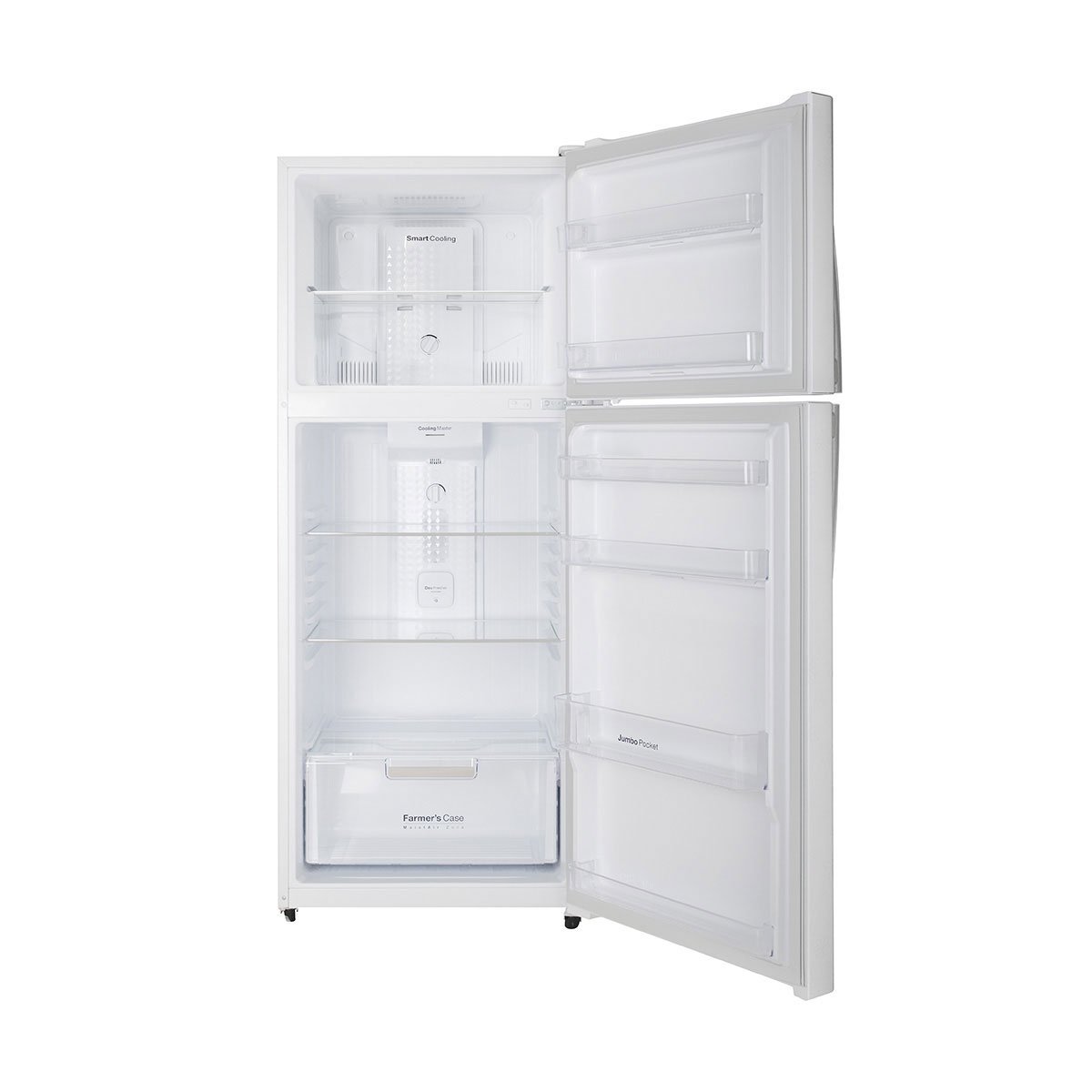 Refrigerador Daewoo Top Mount 16 Pies Blanco con Grabado Floral