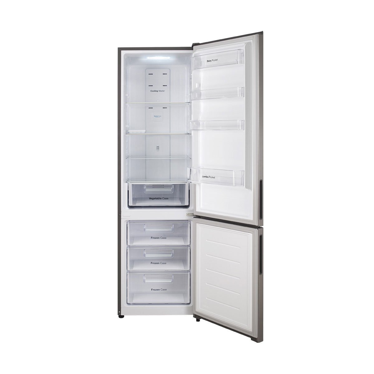 Refrigerador Daewoo Bottom Mount 13 Pies Silver