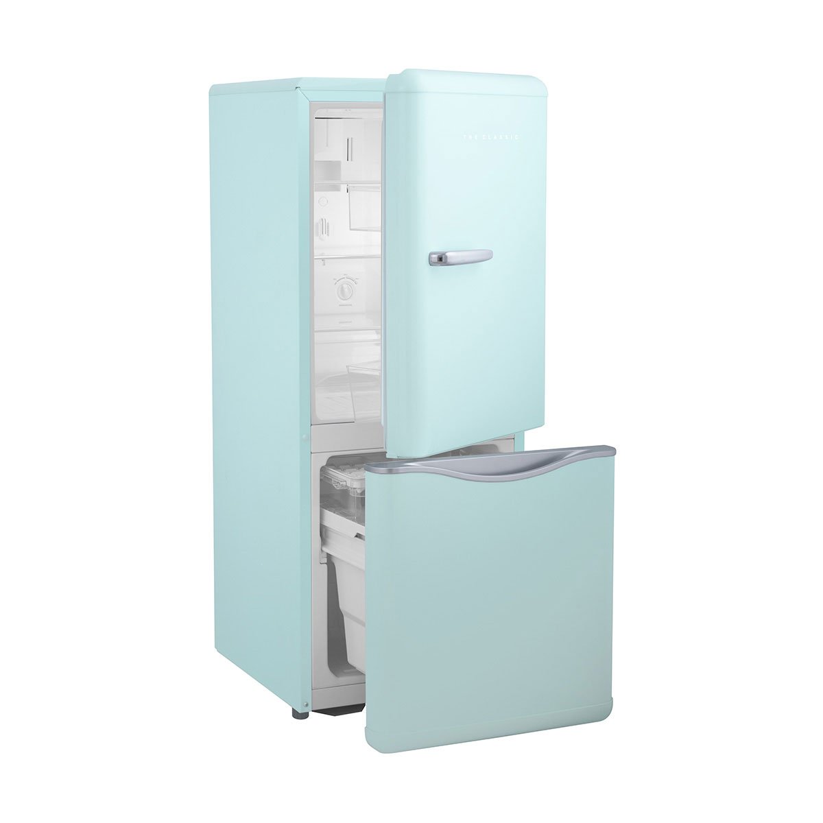 Refrigerador Daewoo Bottom Mount 5 Pies Menta con Acabados en Cromo