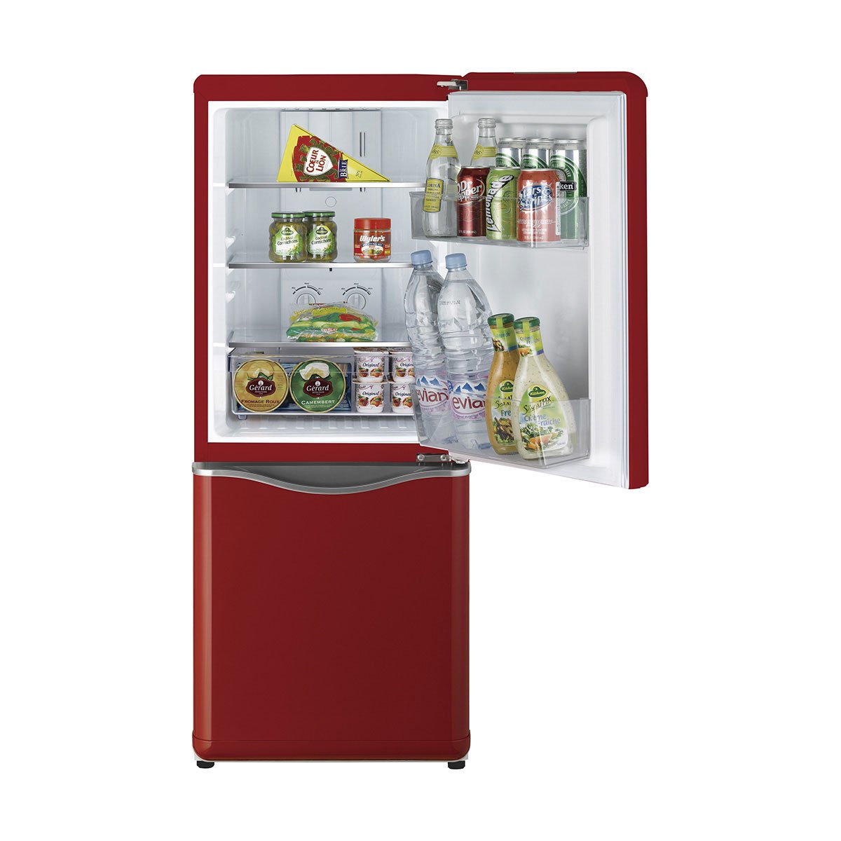 Refrigerador Combi Rojo 5P3 Tipo French Door