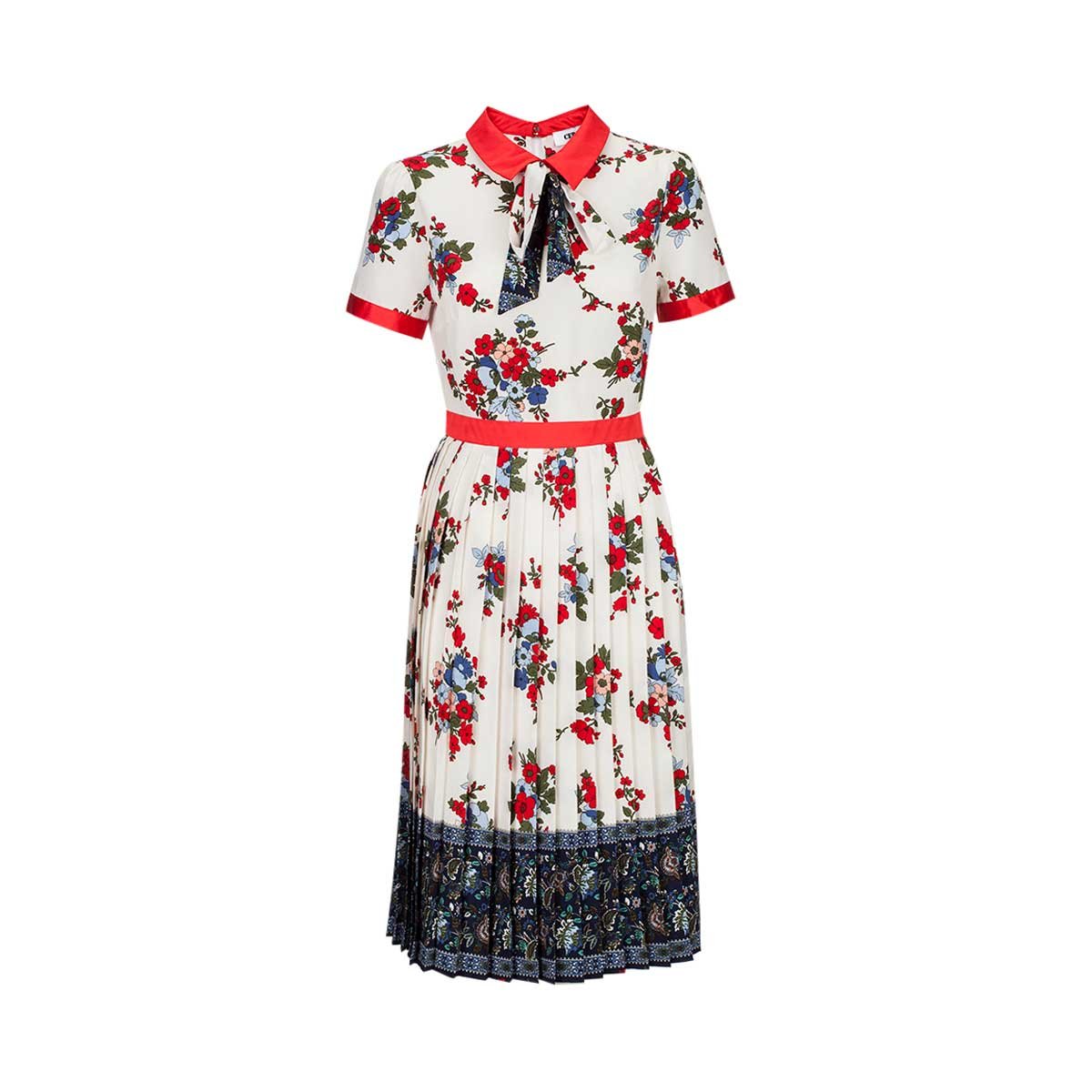 Vestido de Flores con Vivos C2C