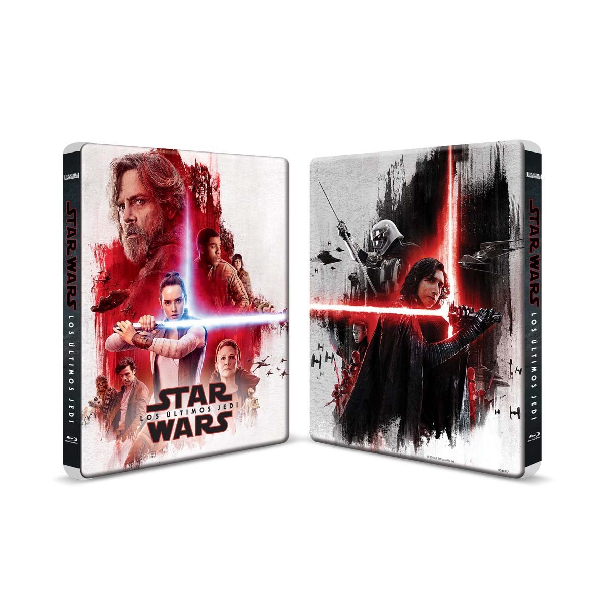 Blu Ray + Dvd + Bonus Steelbook Star Wars los Ultimos Jedi
