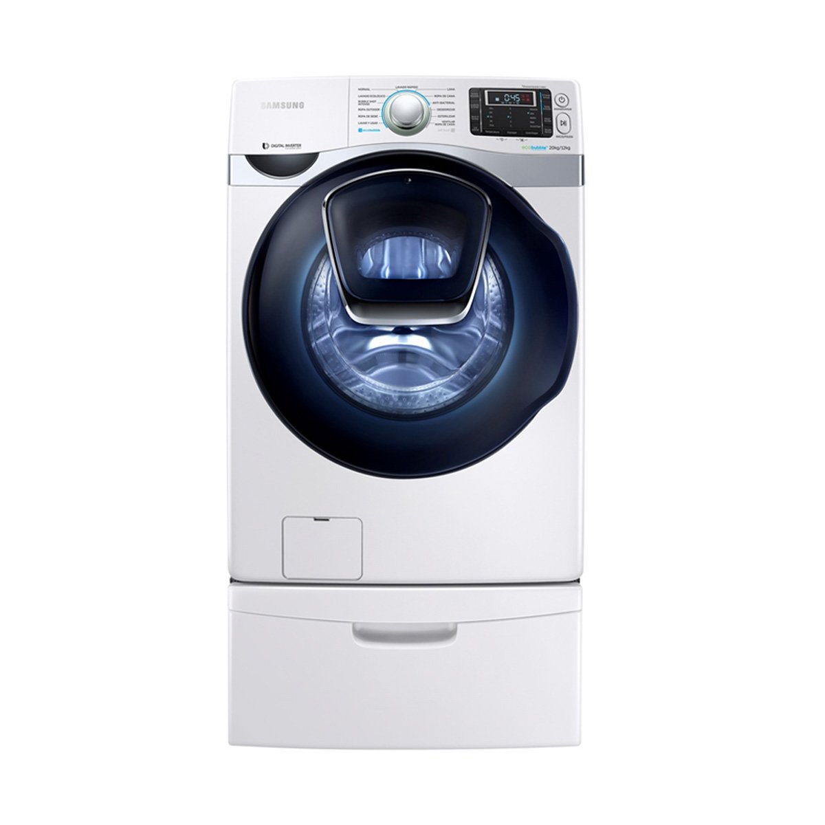 Lavasecadora Samsung Frontal 20 Kg Blanca