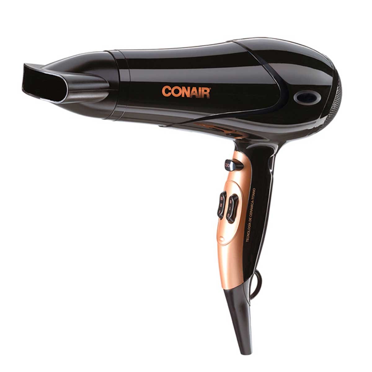 Secadora Negra Combo Cepillo Y Cosmetiquera Conair
