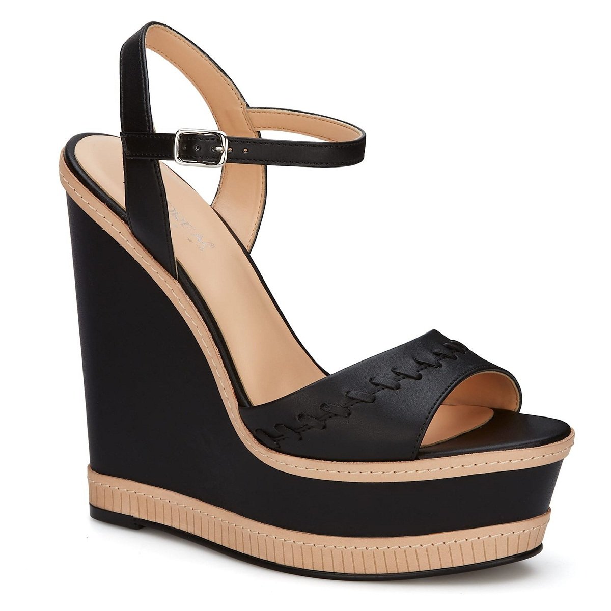 Sandalia Negra con Plataforma Andrea