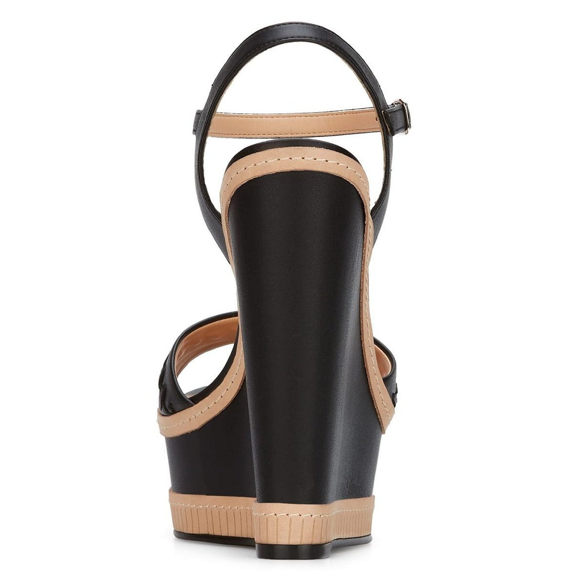 Sandalia Negra con Plataforma Andrea