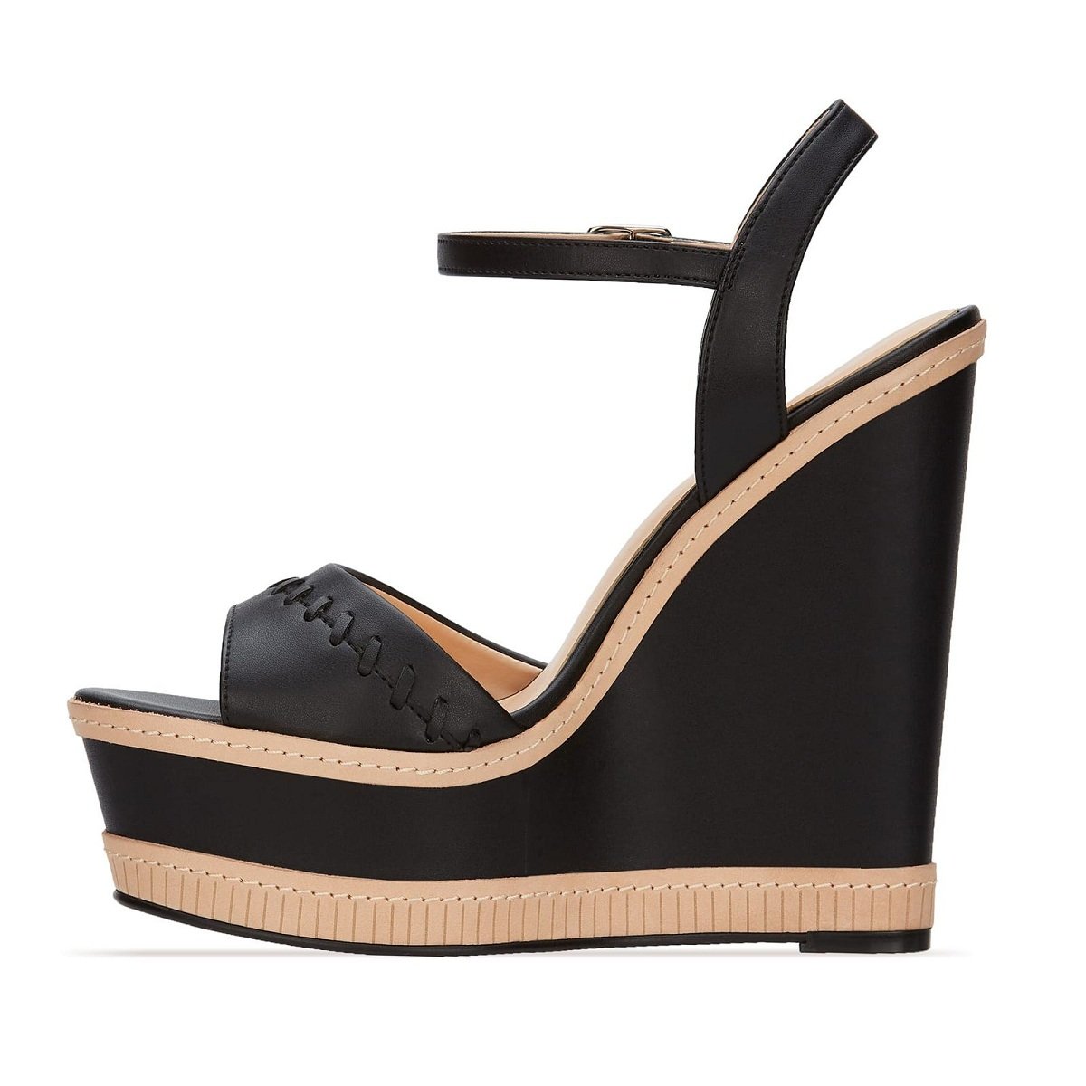 Sandalia Negra con Plataforma Andrea