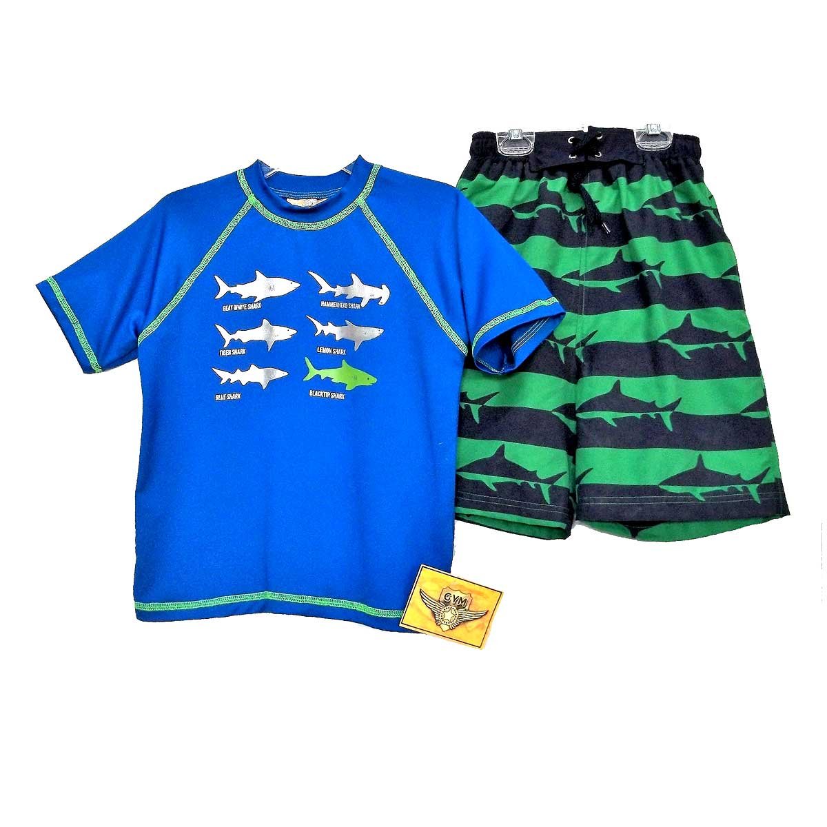 Conjunto de Playera Wet Traje de Baño Niño Gym