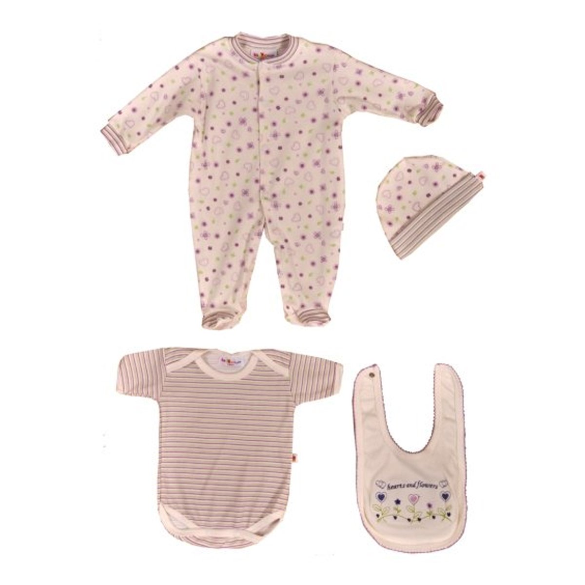 Set Mameluco 4 Piezas Baby Circus
