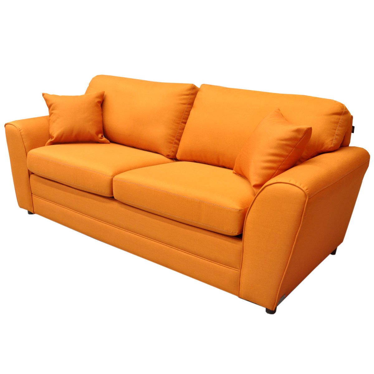 Sofá Cama Majestic Tela Manhattan Naranja Muebles Liz