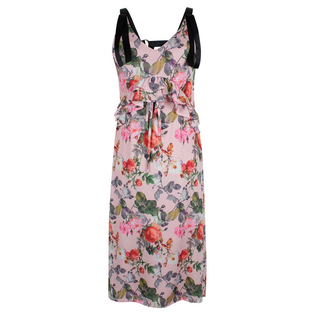 Vestido Corto Estampado de Tirantes City Femme