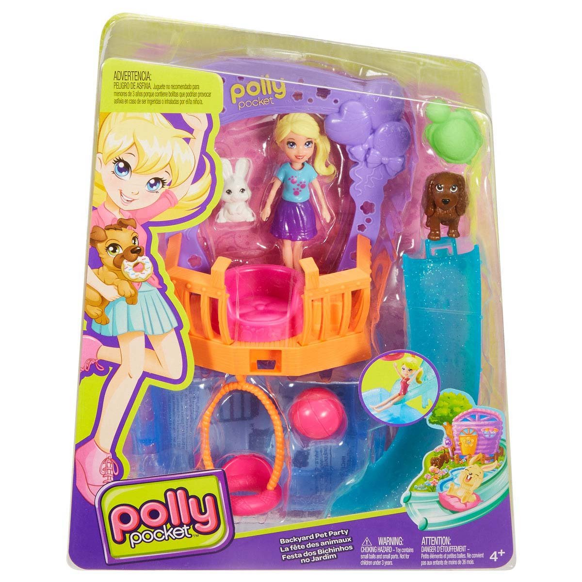Polly Pocket Fiesta en el Parque de Mascotas Mattel